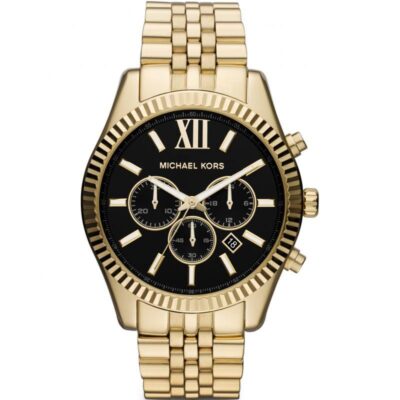 Michael Kors Men's Lexington Gold Tone Chronograph Watch - MK8286
